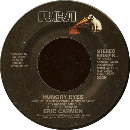 ERIC CARMEN - HUNGRY EYES | 7" SINGLE VINILO USADO