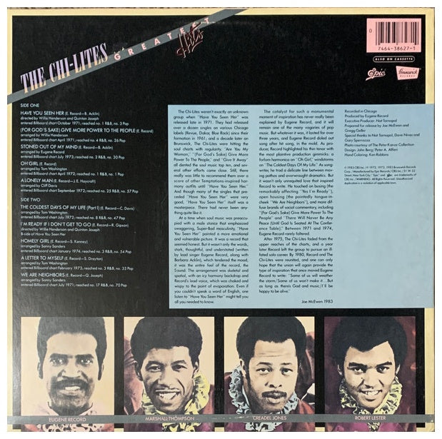 CHI-LITES - GREATEST HITS | VINILO USADO