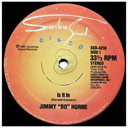 JIMMY "BO" HORNE - IS IT IN | 12" MAXI SINGLE USADO