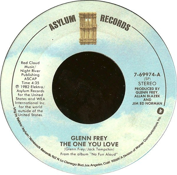 GLEN FREY - THE ONE YOU LOVE | 7" SINGLE VINILO USADO