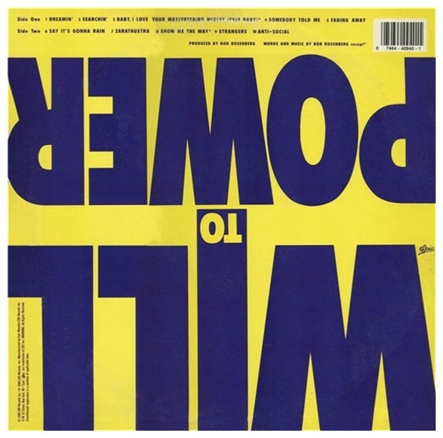 WILL TO POWER - WILL TO POWER | VINILO USADO