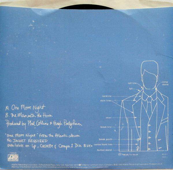 PHIL COLLINS - ONE MORE NIGHT | 7" SINGLE VINILO USADO