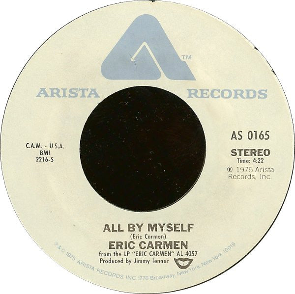 ERIC CARMEN - ALL BY MYSELF | 7" SINGLE VINILO USADO