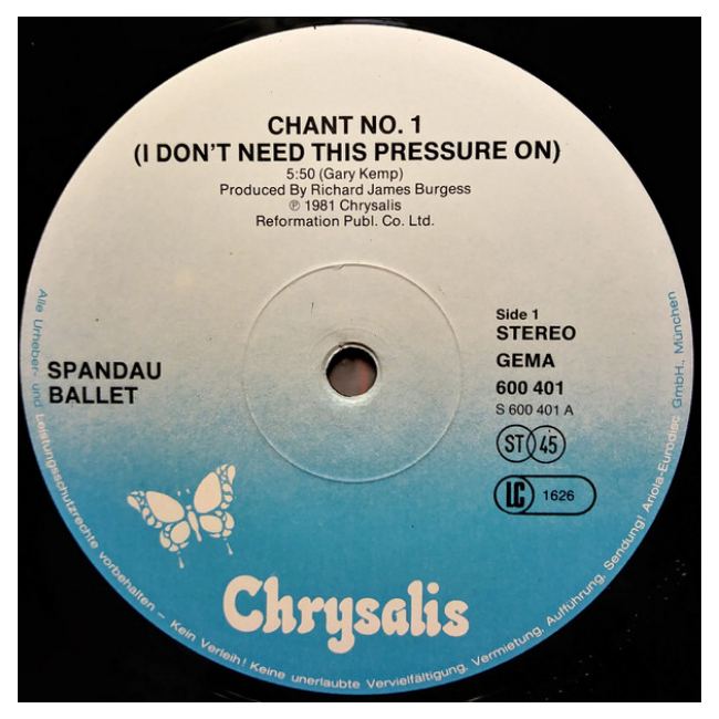 SPANDAU BALLET - CHANT NO.1 (I DON'T NEED THIS)  | 12" MAXI SINGLE USADO