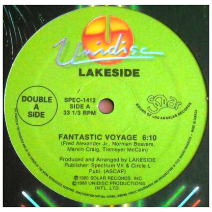 LAKESIDE  -  FANTASTIC VOYAGE/IT'S ALL THE WAY LIVE | 12" MAXI SINGLE USADO