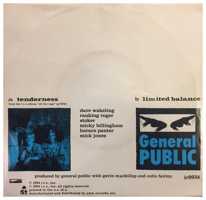 GENERAL PUBLIC - TENDERLESS | 7" SINGLE VINILO USADO