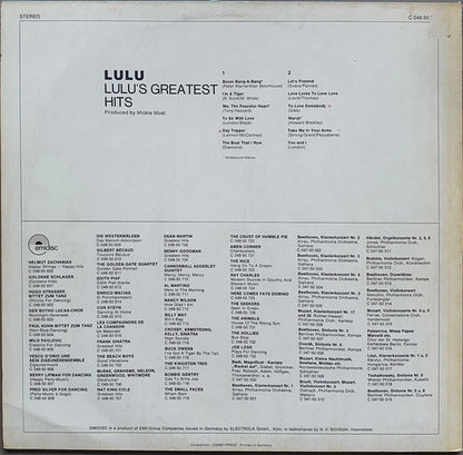 LULU  - LULU'S GREATEST HITS | VINILO USADO