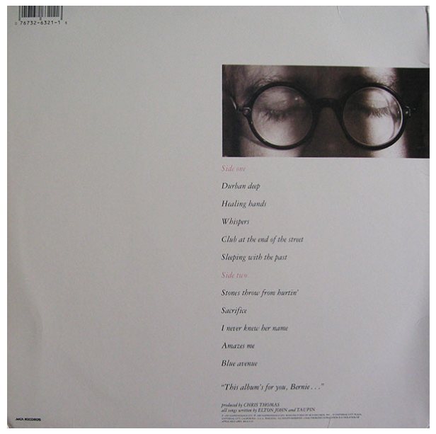 ELTON JOHN - SLEEPING WITH THE PAST | VINILO USADO
