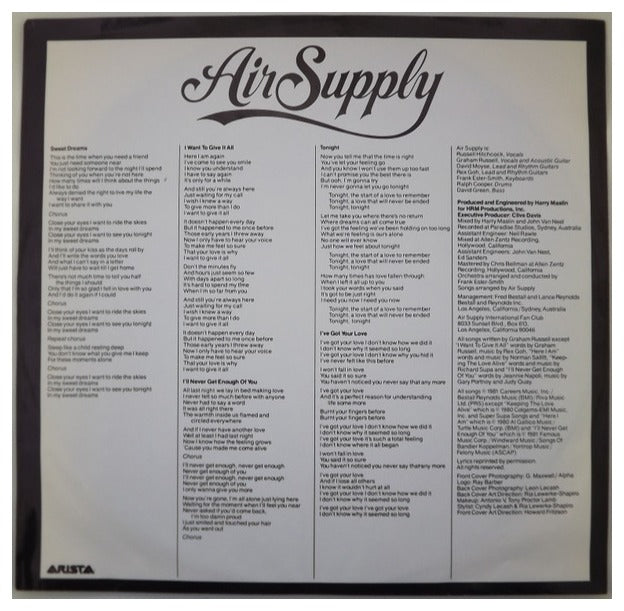 AIR SUPPLY - THE ONE THAT YOU LOVE  | VINILO