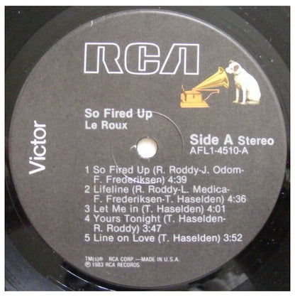 LE ROUX - SO FIRED UP | VINILO USADO