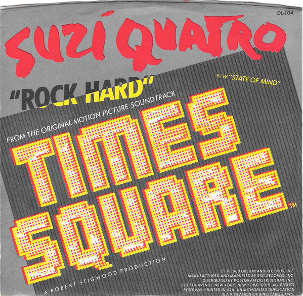 SUZI QUATRO - ROCK HARD | 7" SINGLE VINILO USADO
