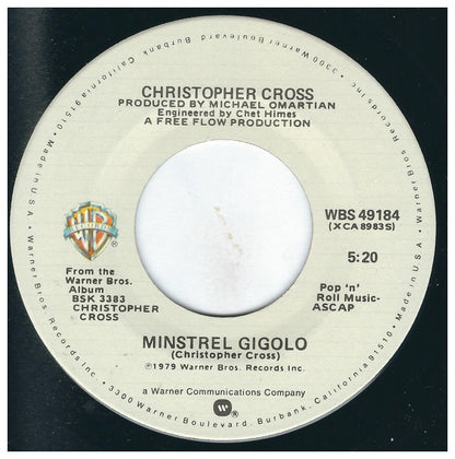 CHRISTOPHER CROSS - RIDE LIKE A WIND | 7" SINGLE VINILO USADO