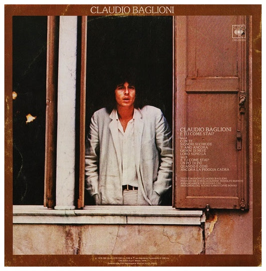 CLAUDIO BAGLIONI - E TU COME STAI? | VINILO USADO