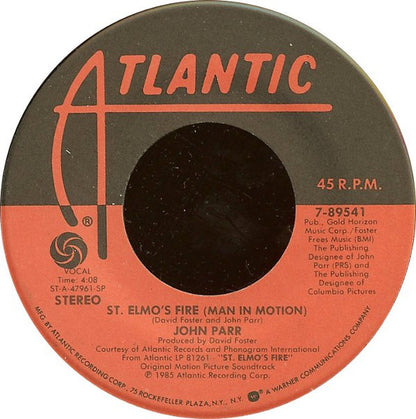 JOHN PARR - ST. ELMO'S FIRE (COVER) | 7" SINGLE VINILO USADO