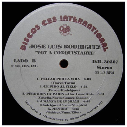 JOSE LUIS RODRIGUEZ - VOY A CONQUISTARTE | VINILO USADO