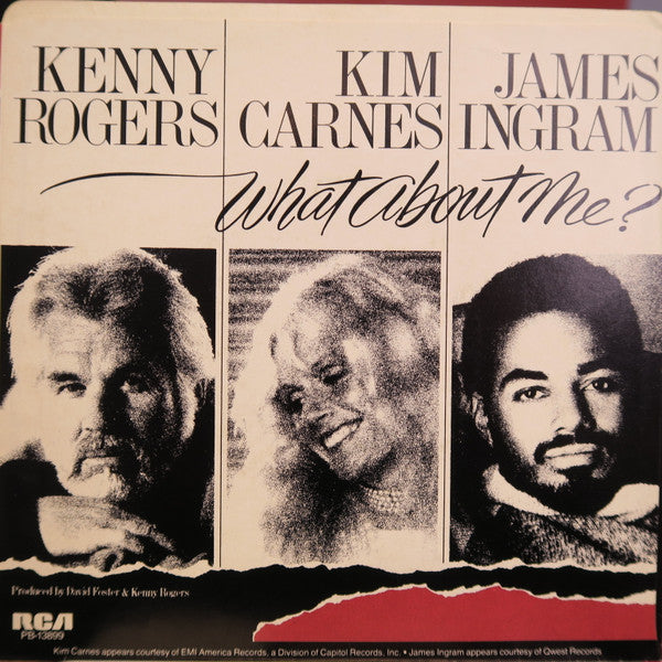 KENNY ROGERS, KIM CARNES FT. JAMES INGRAM - WHAT ABOUT ME? | 7" SINGLE VINILO USADO