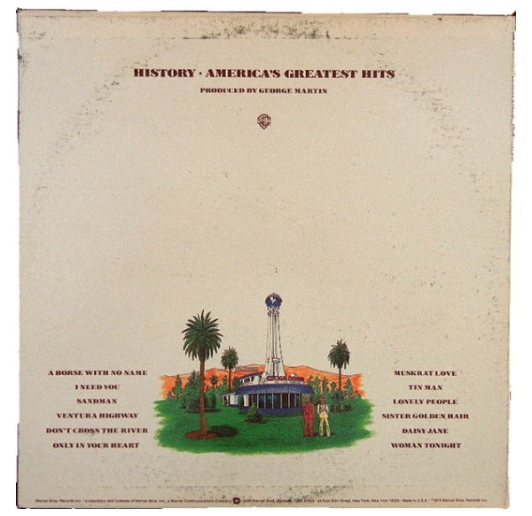 AMERICA - HISTORY: AMERICA'S GREATEST HITS | VINILO USADO
