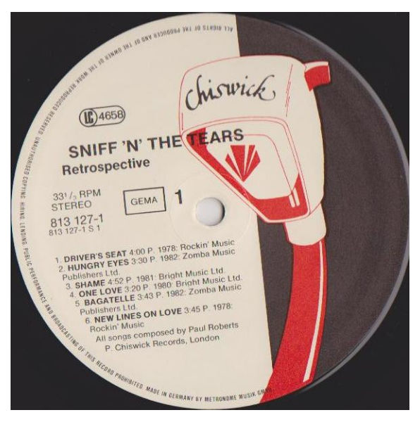 SNIFF 'N' THE TEARS - RETROSPECTIVE  | VINILO USADO