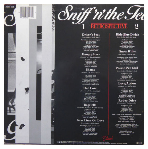 SNIFF 'N' THE TEARS - RETROSPECTIVE  | VINILO USADO