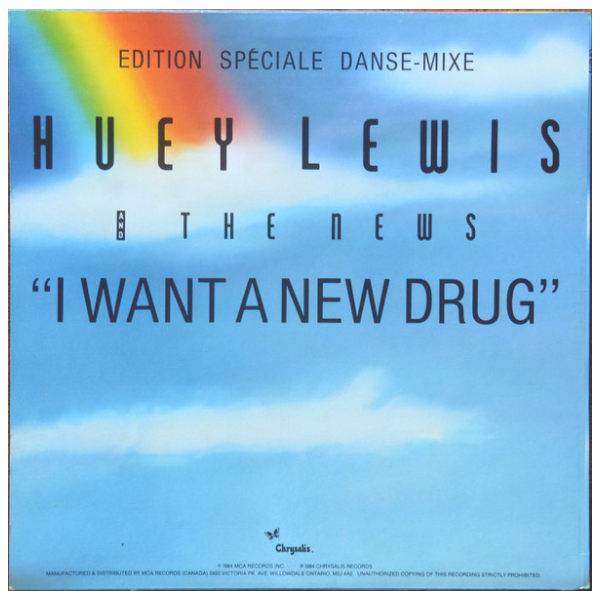 HUEY LEWIS AND THE NEWS   -  I WANT A NEW DRUG | 12" MAXI SINGLE USADO