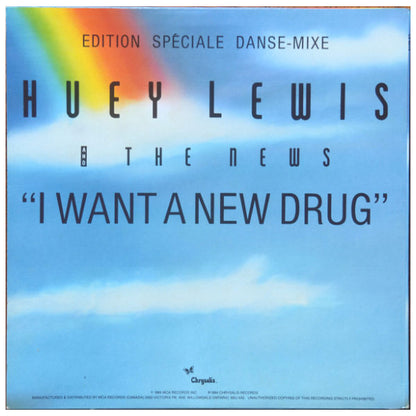 HUEY LEWIS AND THE NEWS   -  I WANT A NEW DRUG | 12" MAXI SINGLE USADO