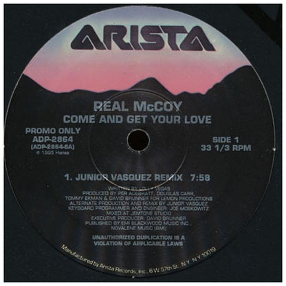 REAL MCCOY  -  COME AND GET YOUR LOVE | 12" MAXI SINGLE USADO