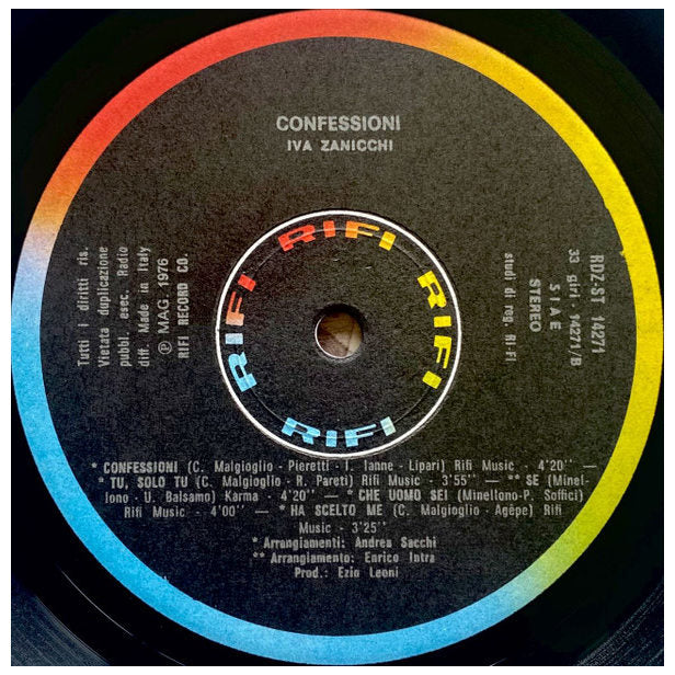 IVA ZANICHI - CONFESSIONI | VINILO USADO