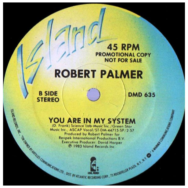 ROBERT PALMER  -  YOU ARE IN MY SYSTEM | 12" MAXI SINGLE USADO