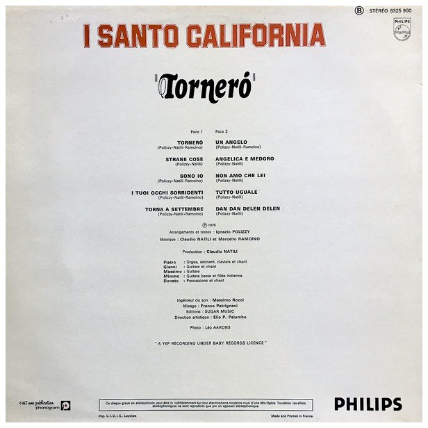 I SANTO CALIFORNIA - TORNERÓ | VINILO USADO