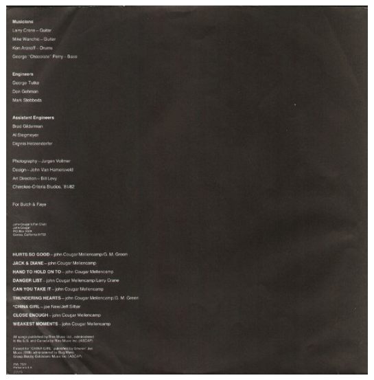 JOHN COUGAR - AMERICAN FOOL | VINILO USADO