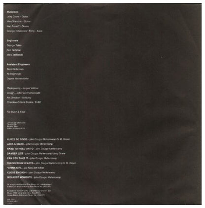 JOHN COUGAR - AMERICAN FOOL | VINILO USADO