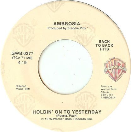 AMBROSIA - HOW MUCH I FEEL | 7" SINGLE VINILO USADO