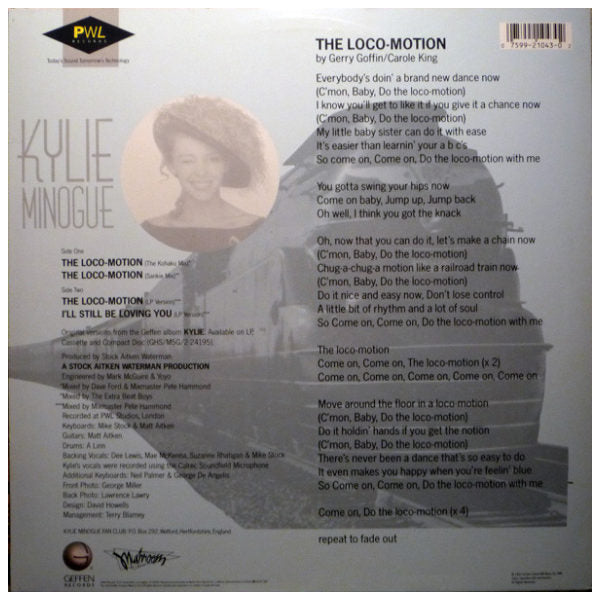 KYLIE MINOGUE - THE LOCOMOTION | 12" MAXI SINGLE USADO