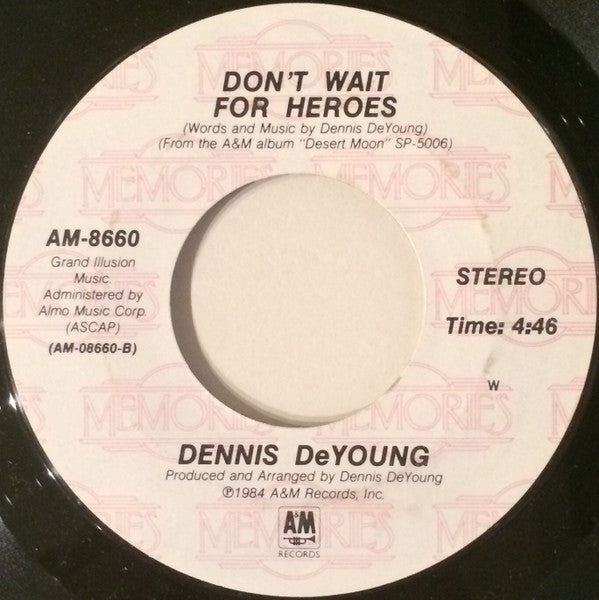 DENNIS DEYOUNG - DESERT MOON | 7" SINGLE VINILO USADO