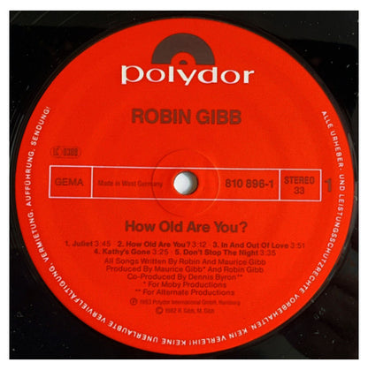 ROBIN GIBB - HOW OLD ARE YOU?  | VINILO USADO