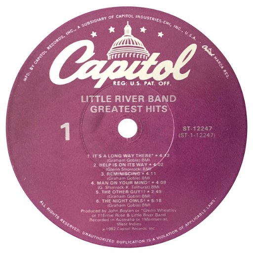 LITTLE RIVER BAND - GREATEST HITS | VINILO USADO
