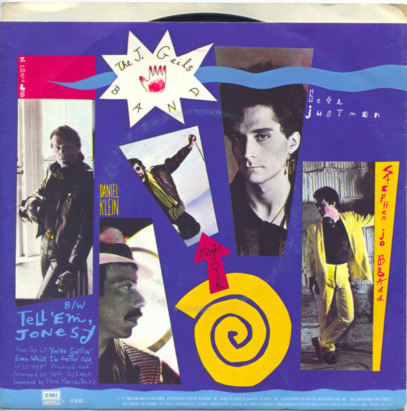J. GEILS BAND - CANCEALED WEAPONS | 7" SINGLE VINILO USADO