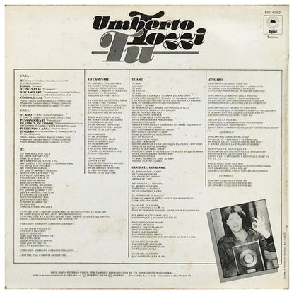 UMBERTO TOZZI - TU | VINILO USADO