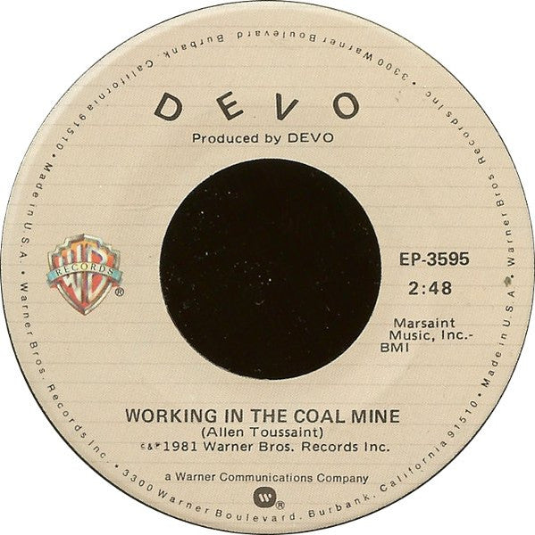 DEVO - WORKING IN A COAL MINE | 7" SINGLE VINILO USADO