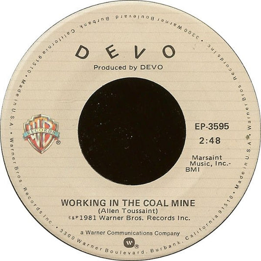 DEVO - WORKING IN A COAL MINE | 7" SINGLE VINILO USADO