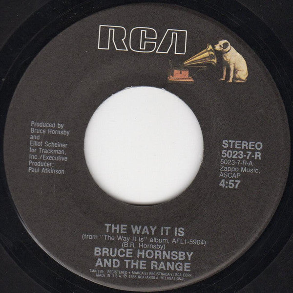 BRUCE HORNSBY AND THE RANGE - THE WAY IT IS | 7" SINGLE VINILO USADO