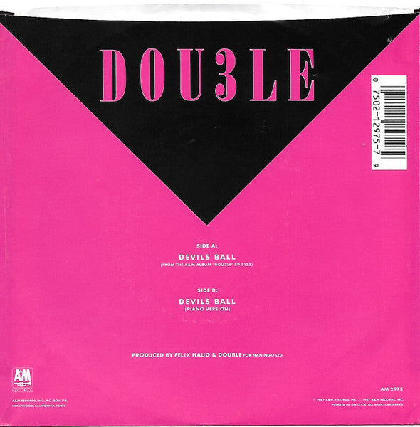DOUBLE - DEVILS BALL | 7" SINGLE VINILO USADO