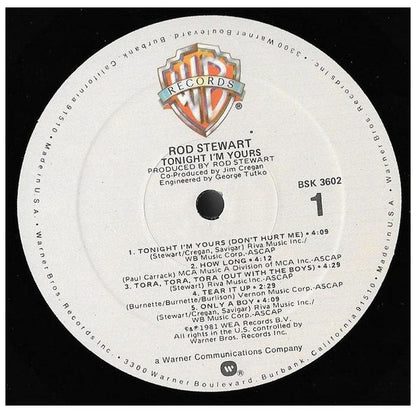ROD STEWARD - TONIGHT I'M YOURS | VINILO USADO