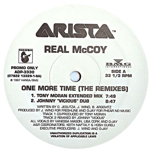 REAL MCCOY  -  ONE MORE TIME (THE REMIXES) | 12" MAXI SINGLE USADO