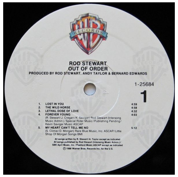 ROD STEWART - OUT OF ORDER | VINILO USADO