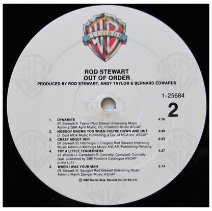 ROD STEWART - OUT OF ORDER | VINILO USADO