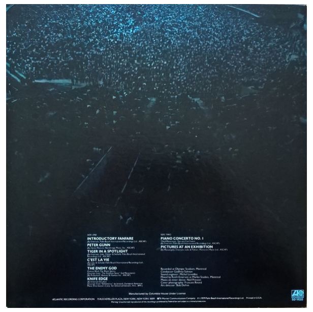 EMERSON, LAKE & PALMER - IN CONCERT | VINILO USADO