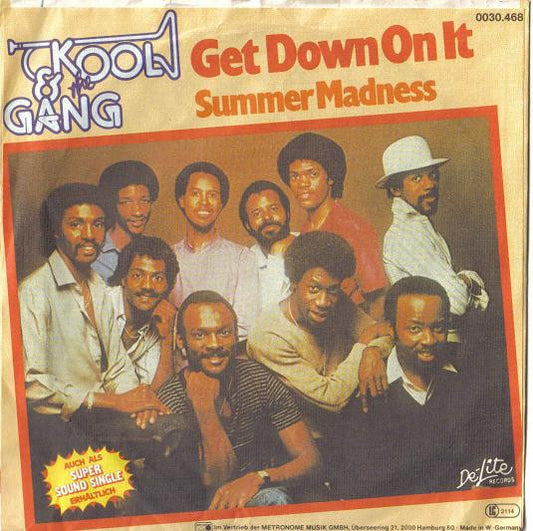 KOOL & THE GANG - GET DOWN ON IT/SUMMER MADNESS | 7'' SINGLE VINILO USADO