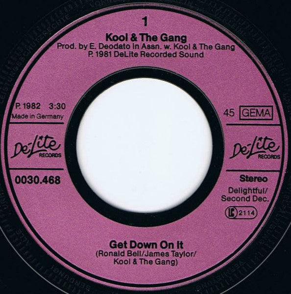 KOOL & THE GANG - GET DOWN ON IT/SUMMER MADNESS | 7'' SINGLE VINILO USADO