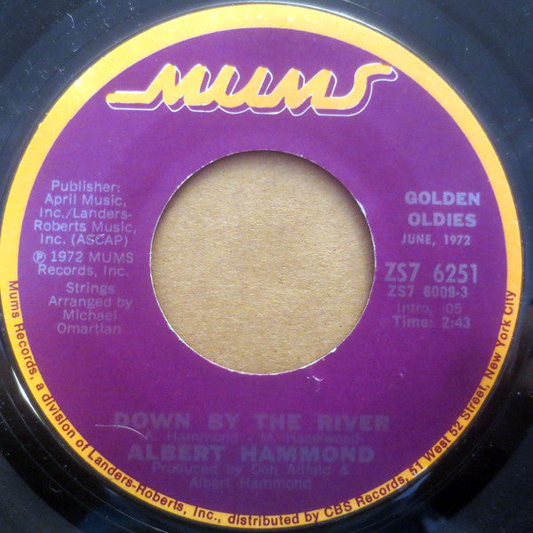 ALBERT HAMMOND - IT EVER RAINS IN SOUTHERN CALIFORNIA | 7" SINGLE VINILO USADO